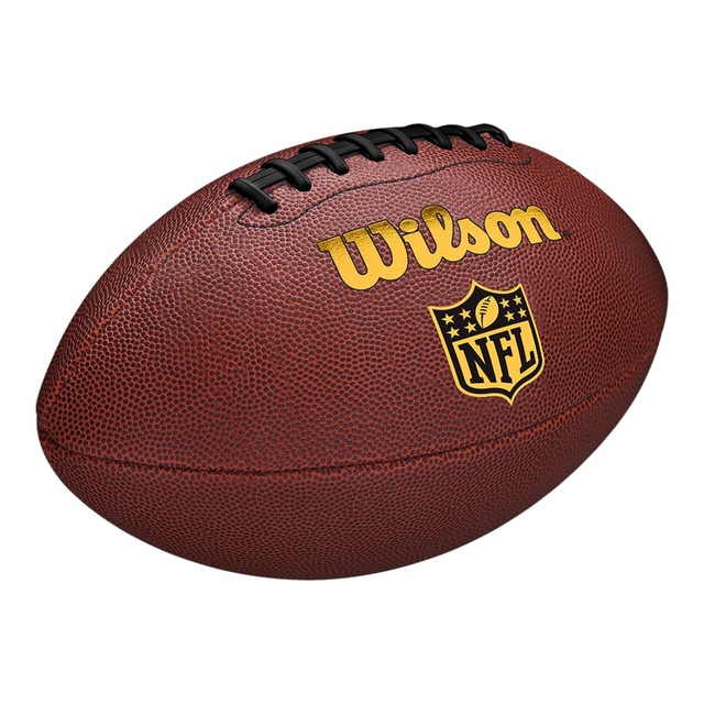 Wilson NFL Tailgate Junior Football Front_Three_Fourths_Angled_Right