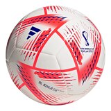 adidas World Cup 22 Al Rihla Club Soccer Ball - Size 5 Front_Angled_Left