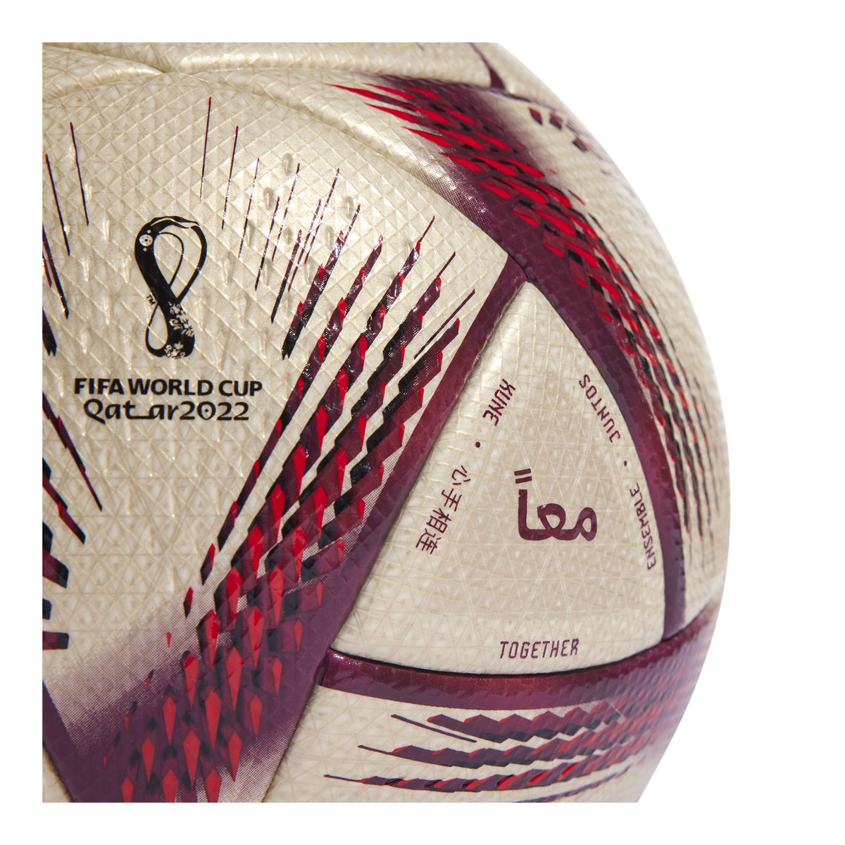 adidas World Cup 22 Finals Pro Senior Soccer Ball - Size 5 CloseUp