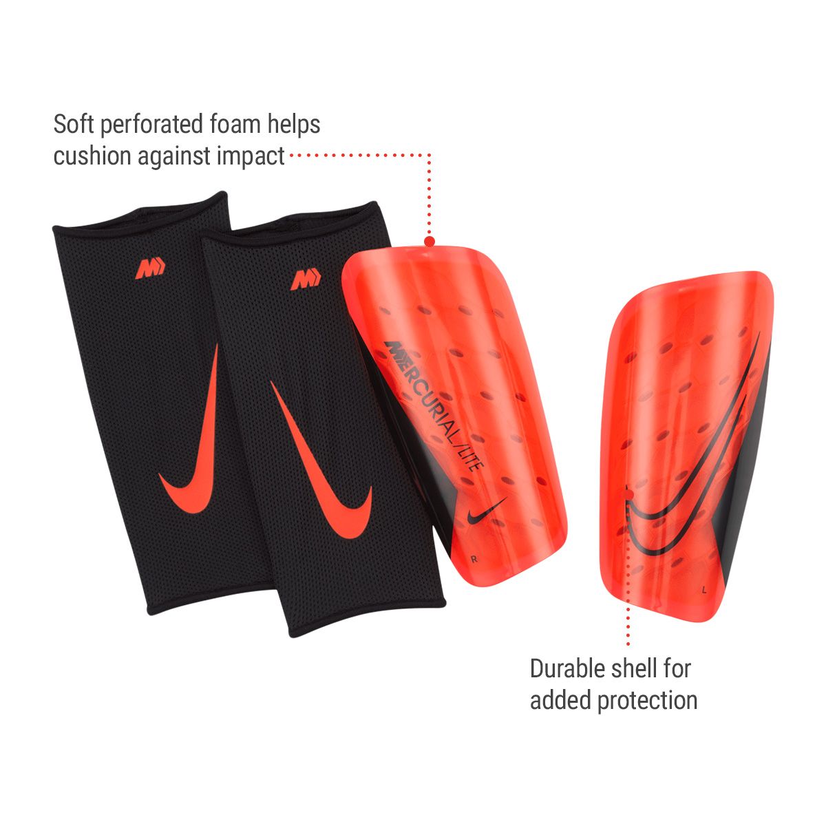 nike mercurial lite shin guards junior
