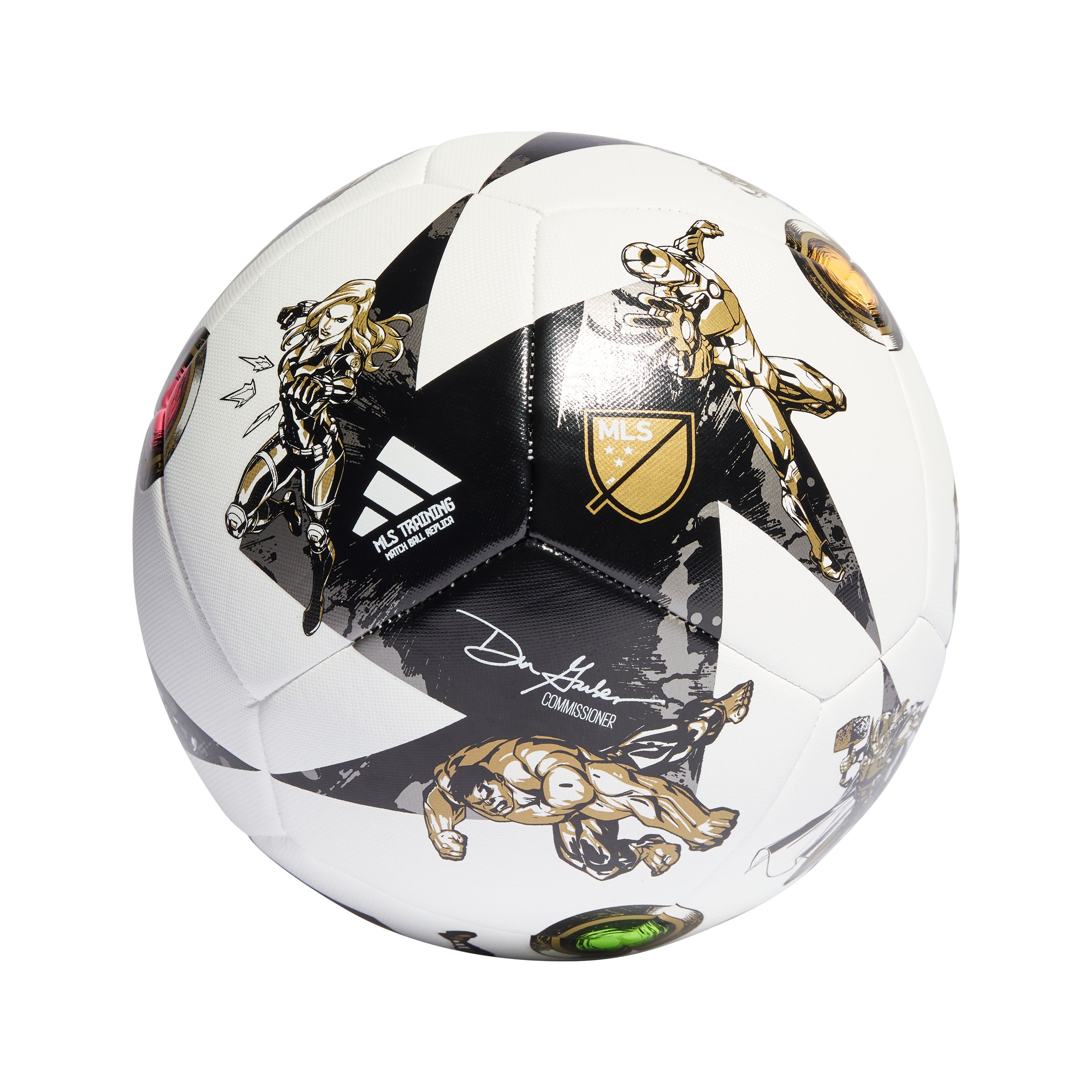 adidas MLS Marvel Training Junior Soccer Ball - Size 3