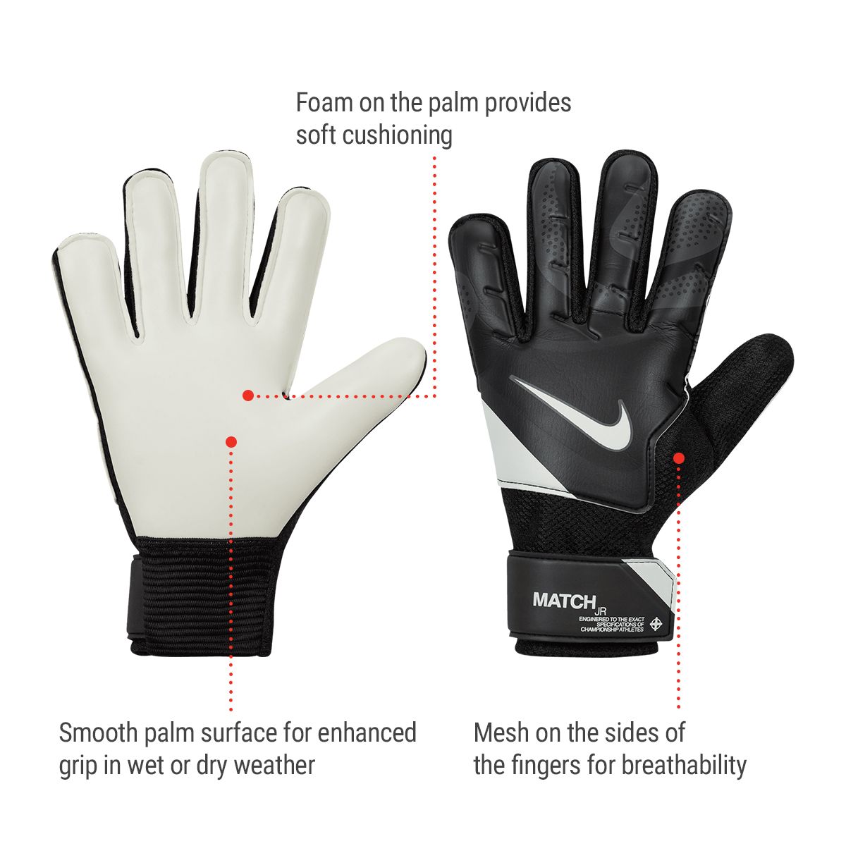 Nike Match Youth Goalie Gloves