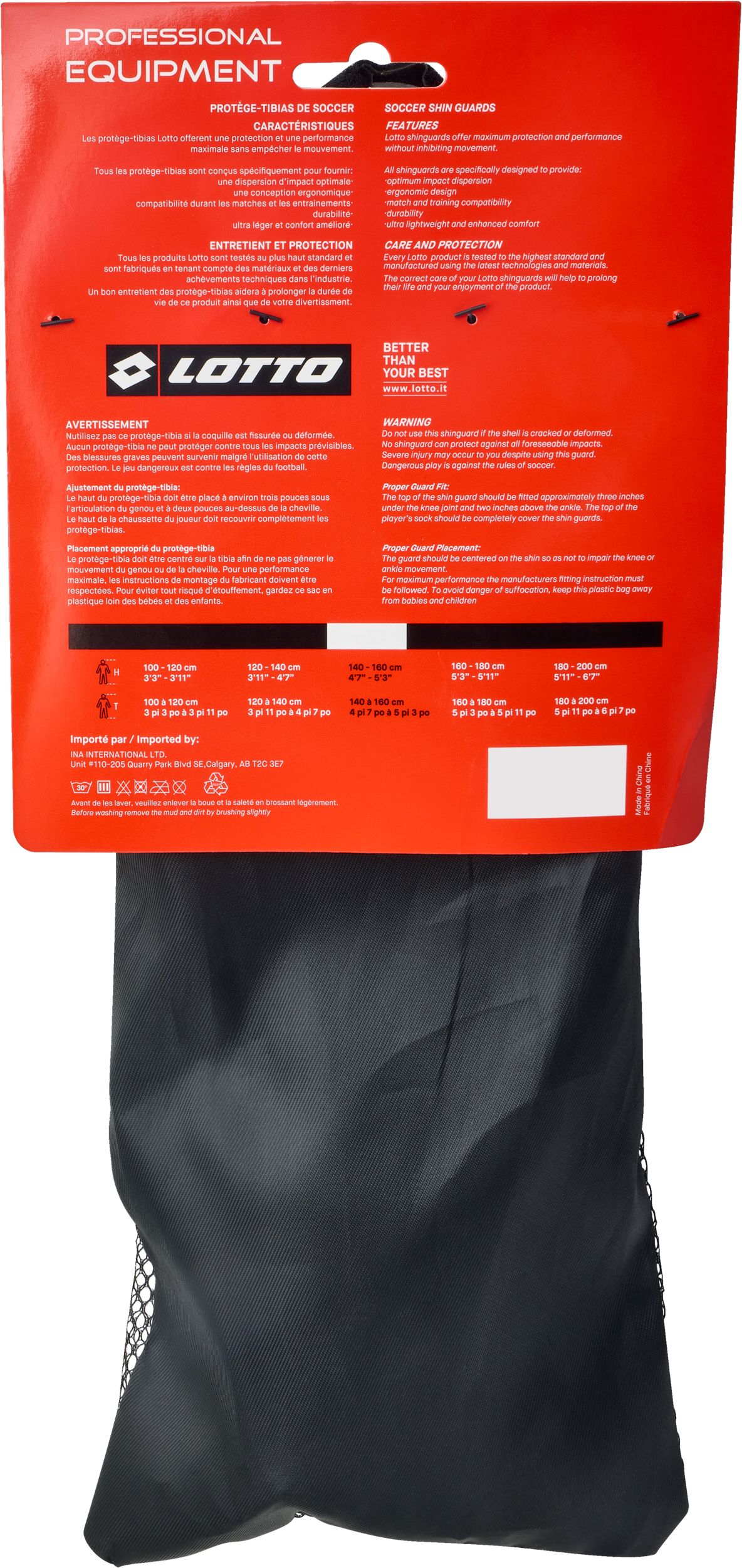 Lotto Top Training Senior Soccer Shin Guards