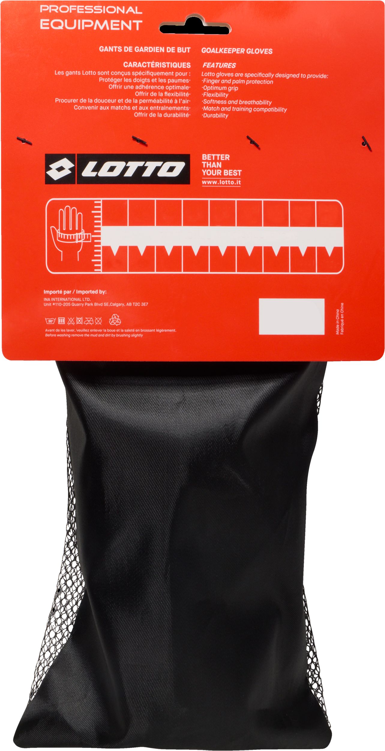 Lotto Match Youth Soccer Goalie Gloves