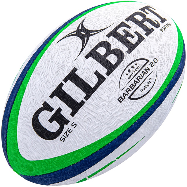 Gilbert Barbarian 2.0 Rugby Match Ball Front_Angled_Right