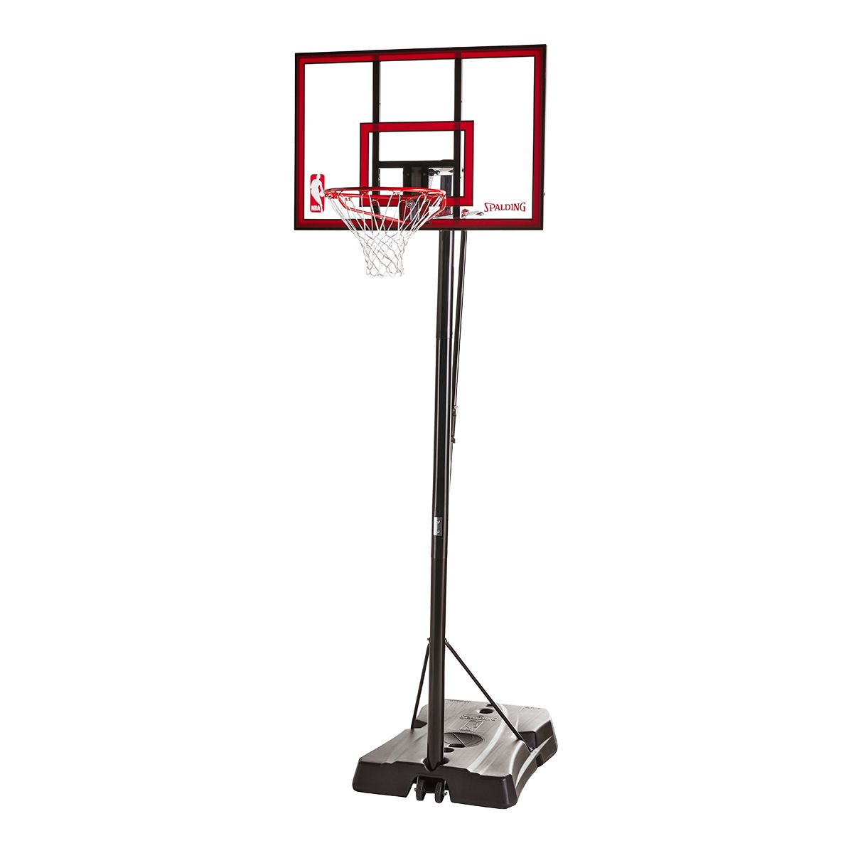 Image of Spalding 44" Polycarbonate Hercules Jr. Portable Basketball System