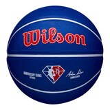 Wilson NBA 75th DRV Mini Basketball, Size 3, Outdoor Front_Flat