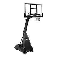 Spalding "The Beast" Stealth 60 Inch Portable Basketball System Front_Three_Fourths_Angled_Right