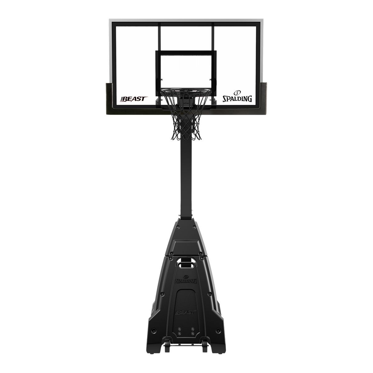 Spalding "The Beast" Stealth 60 Inch Portable Basketball System Front_Flat