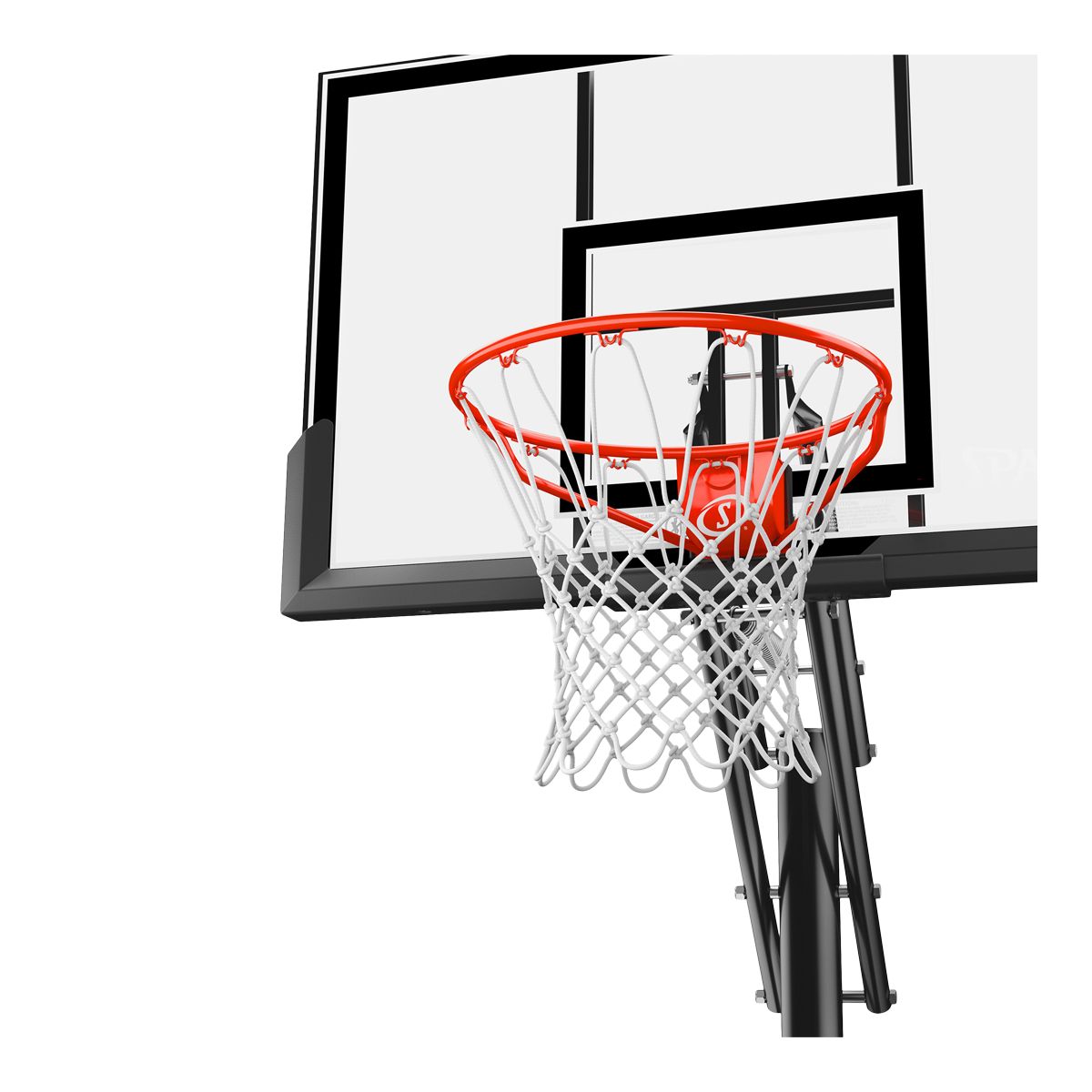 Spalding 50 Inch Acrylic Inground Basketball System CloseUp