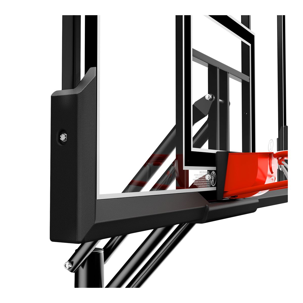 Spalding 50 Inch Acrylic Inground Basketball System CloseUp