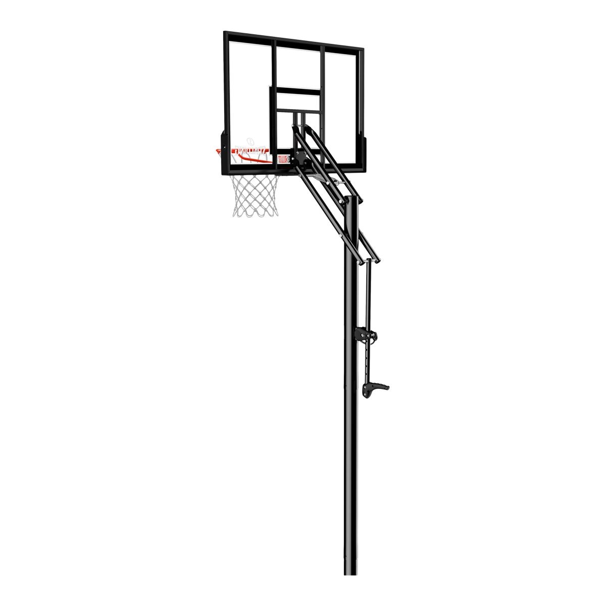Spalding 50 Inch Acrylic Inground Basketball System CloseUp