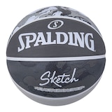 Spalding Sketch Series Basketball, Size 7, Outdoor Front_Flat