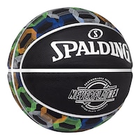 Spalding Neverflat Hexagrip SGT Basketball, Size 7, Outdoor Front_Angled_Right