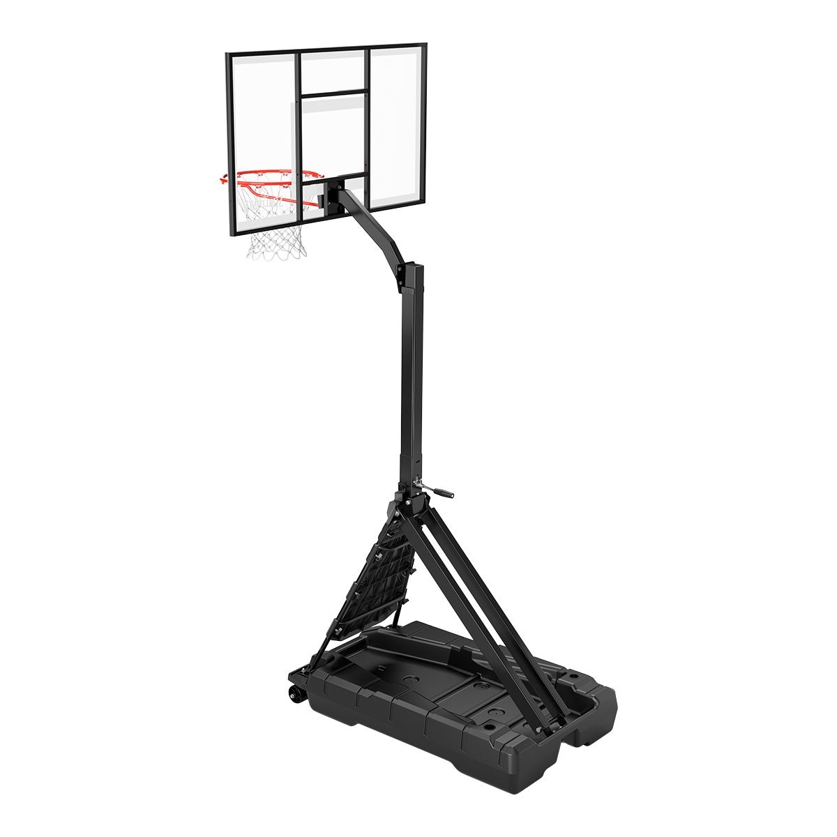 Spalding Momentus EZ Assembly Basketball Hoop Back_Angled_Left