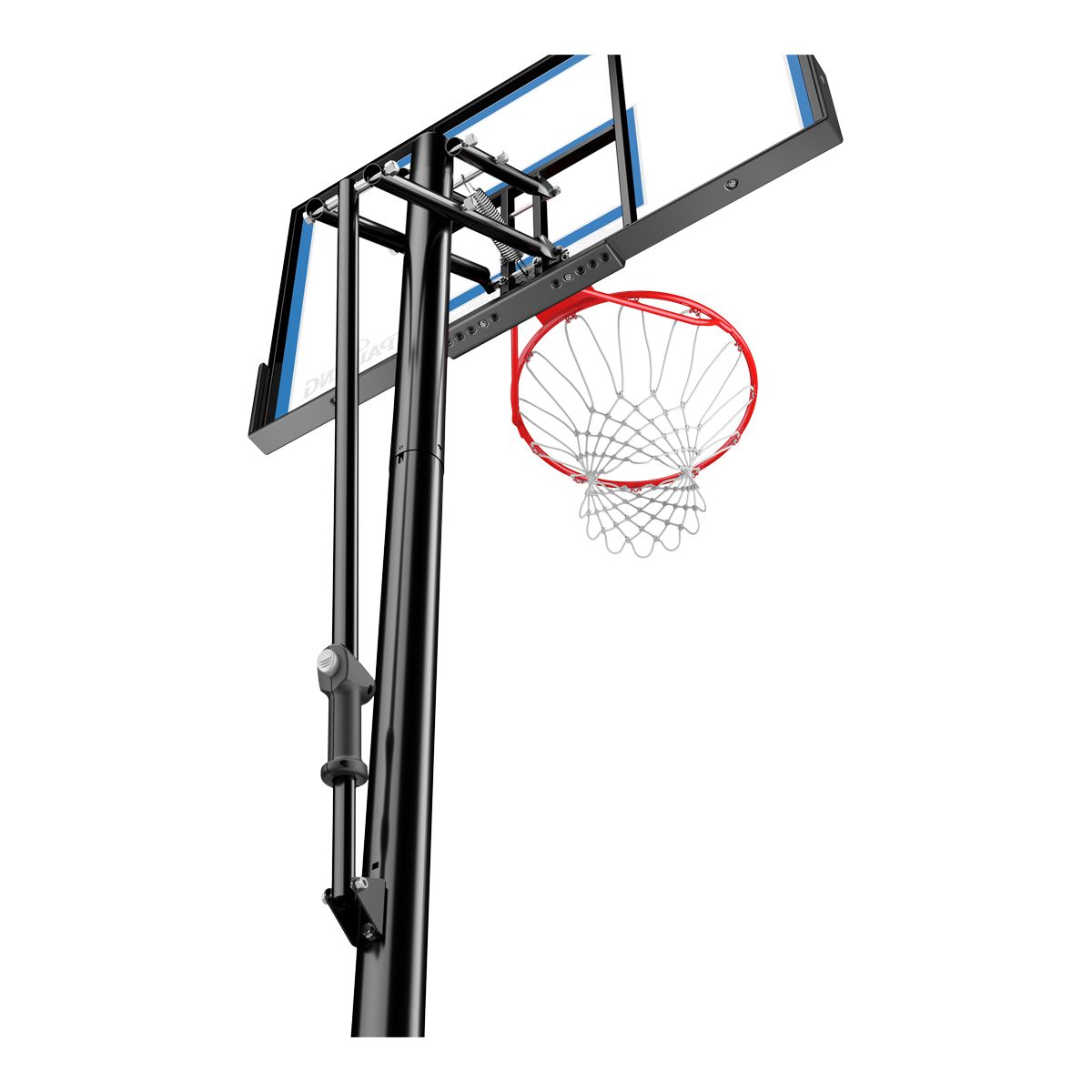 Spalding 48 Inch Polycarbonate Portable Basketball System CloseUp