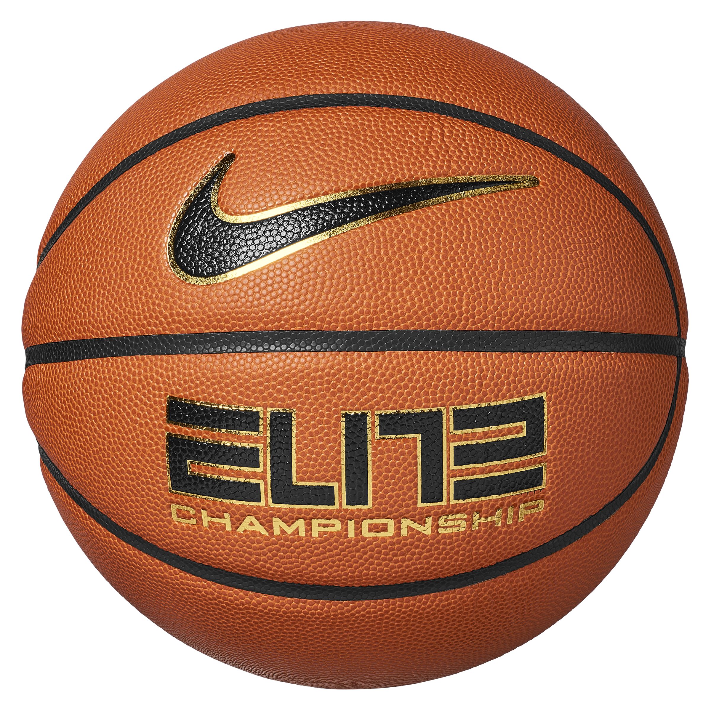 Image of Nike Elite Championship Amber Senior Basketball - Size 7