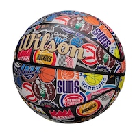 Wilson All Team Retro Senior Basketball - Size 7 Front_Angled_Left