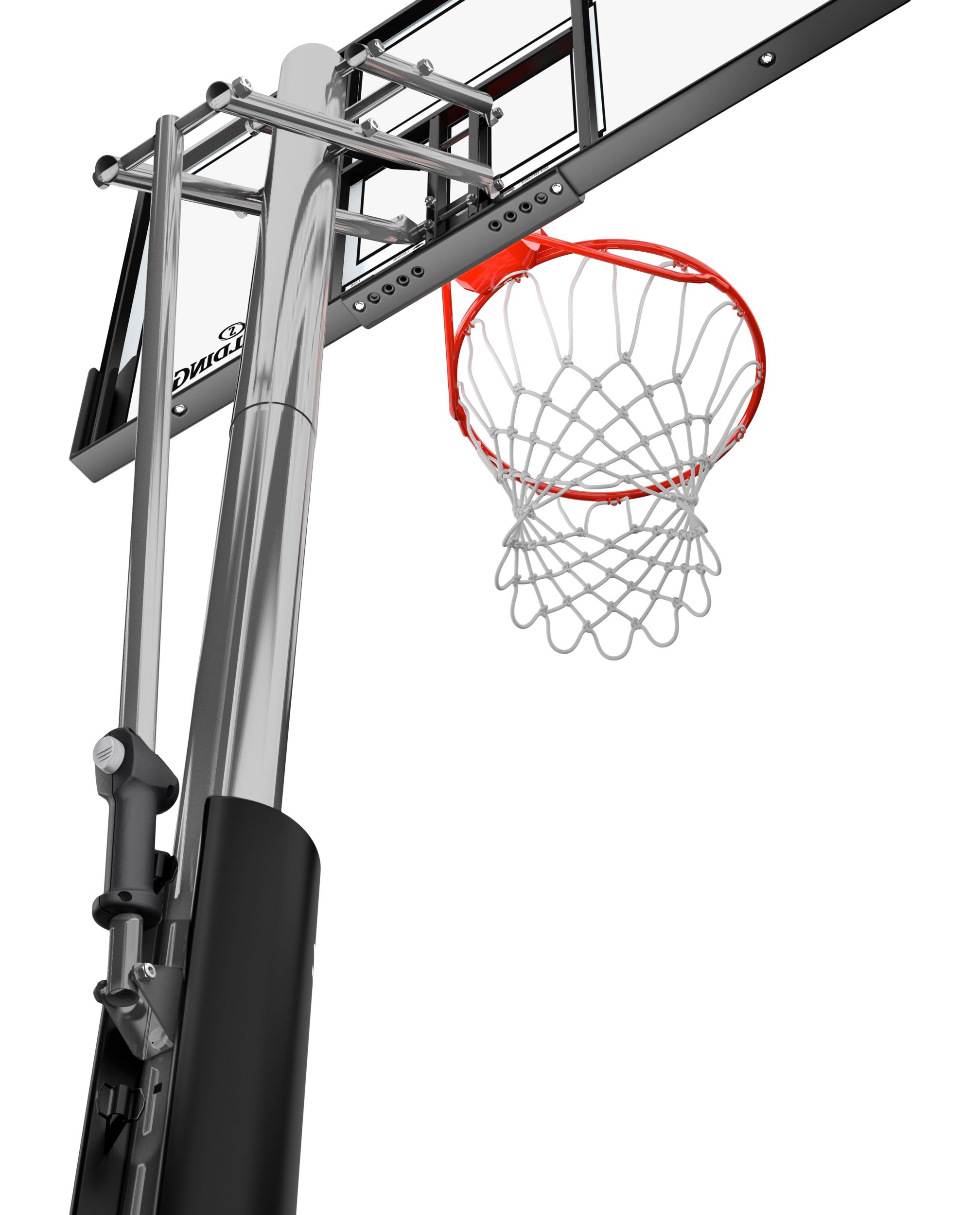 Spalding 55 Inch Acrylic Hercules Portable Basketball System CloseUp