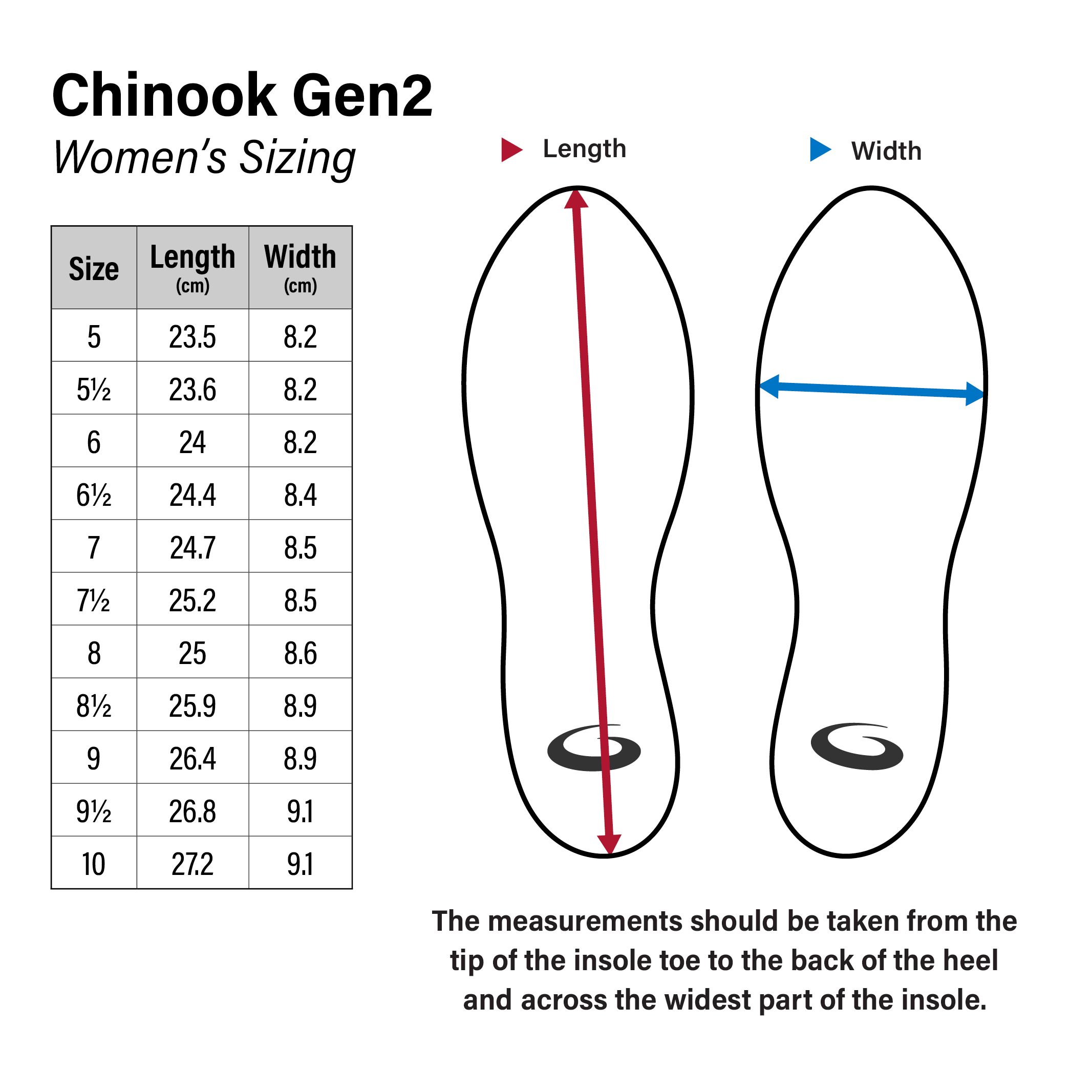Goldline Chinook Gen 2 G50 Right Handed Women's Shoes