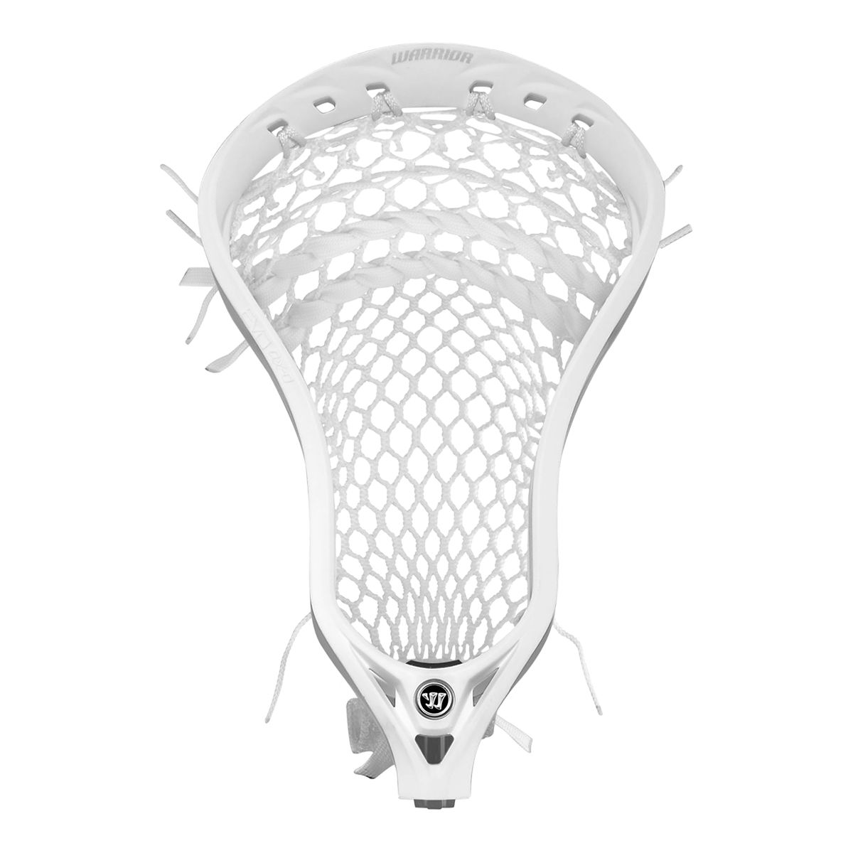 Warrior Evo QX-O Prestrung Lacrosse Head CloseUp