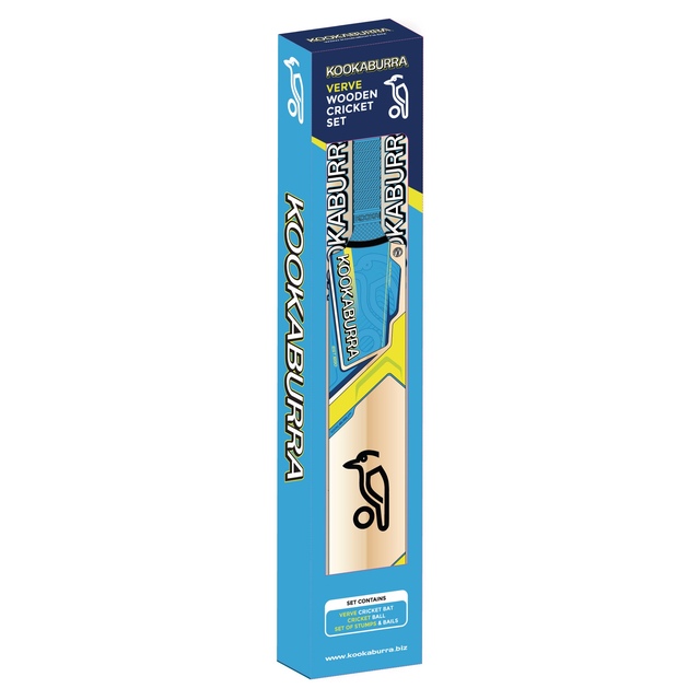 Kookaburra Verve Wooden Cricket Set Front_Three_Fourths_Angled_Right