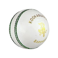 Kookaburra Sapphire White Cricket Ball - 156g Front_Angled_Right
