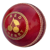 Kookaburra Red Cherry 156 g Cricket Ball Front_Angled_Left