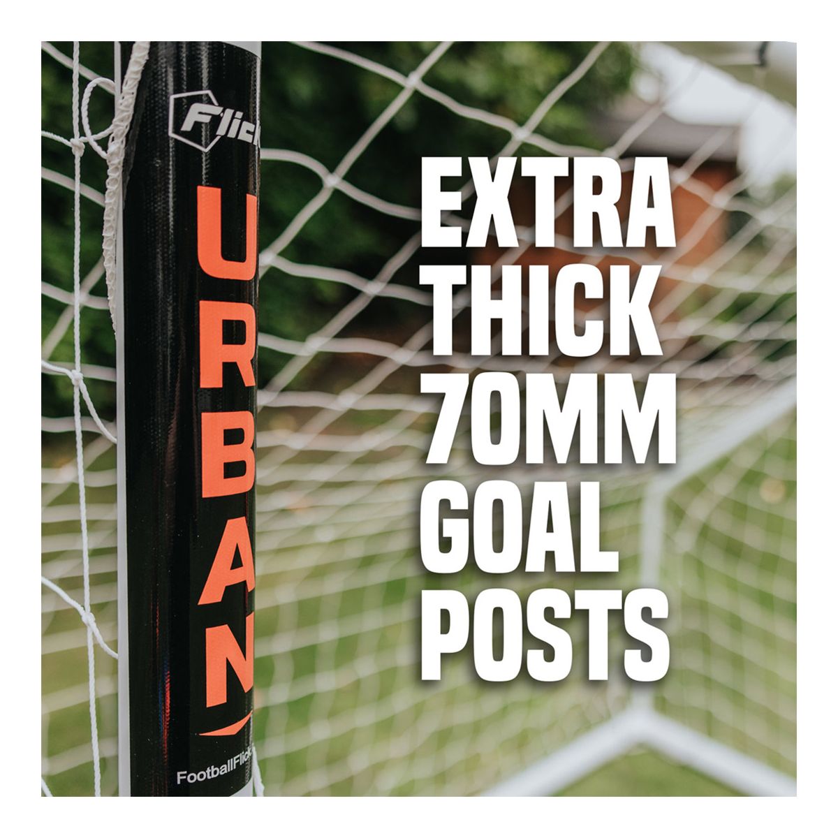 Football Flick 8 x 4 Urban uPVC Goal Net