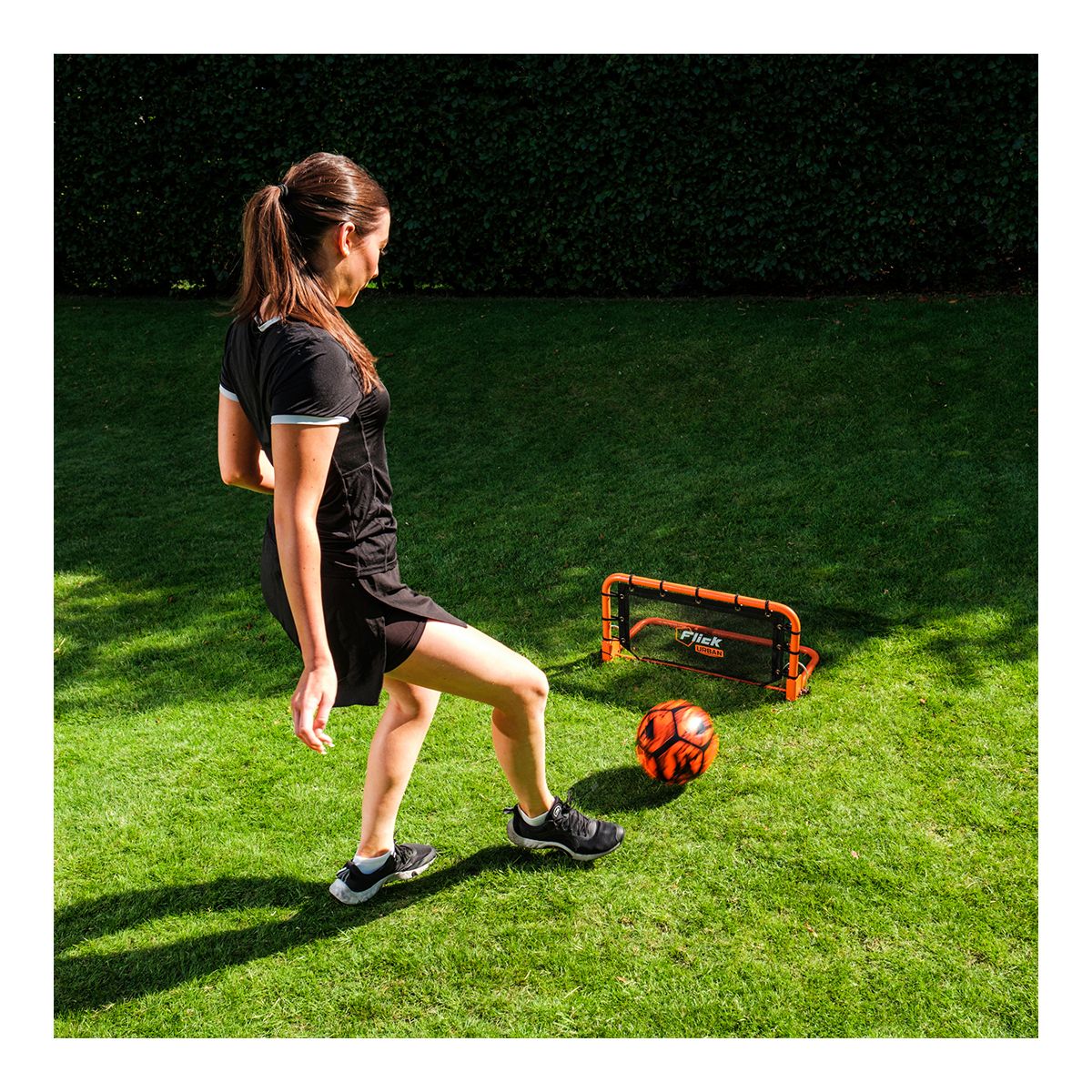 Football Flick Urban Mini Wall Rebounder Front_Angled_Left
