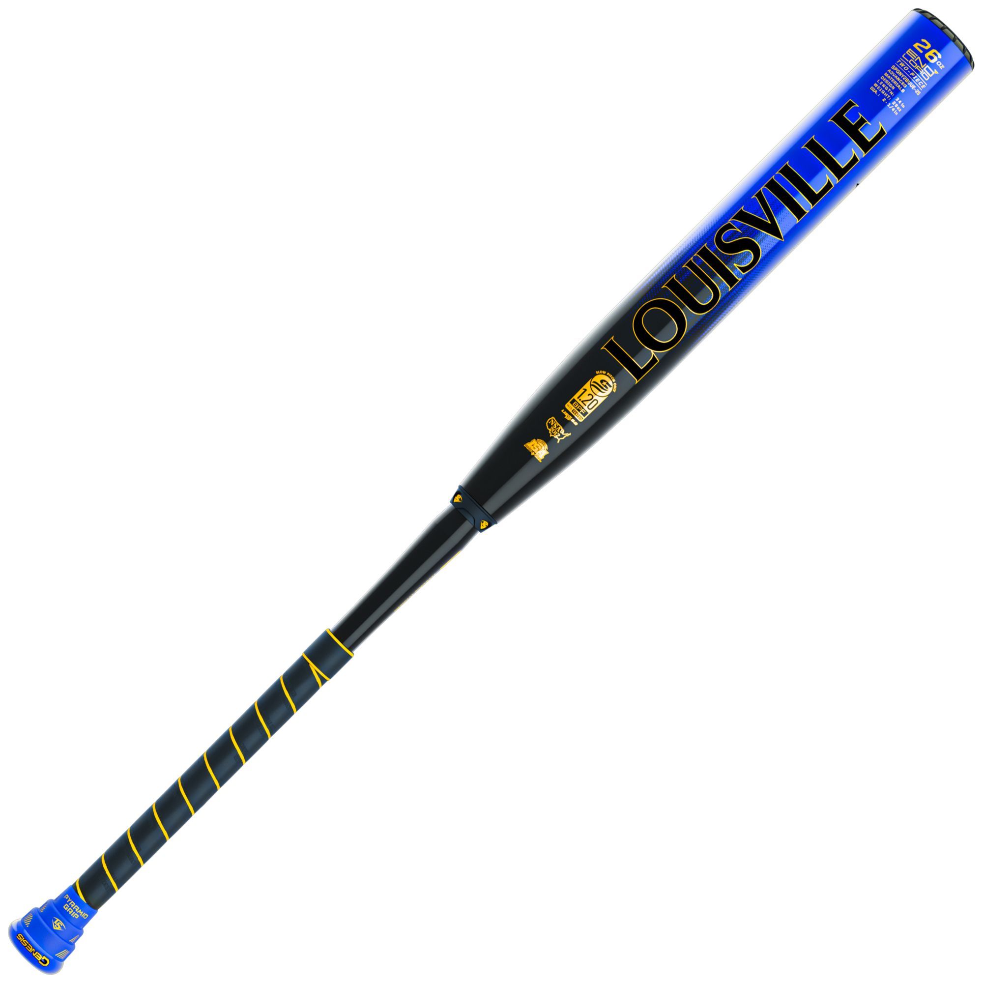 Louisville 2026 Royal Geny 2.0 2 Piece EL Slowpitch Baseball Bat