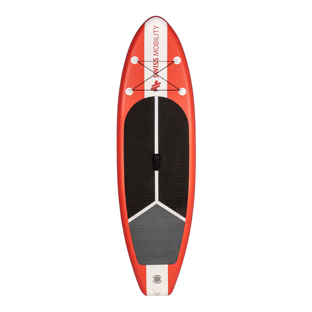 Swiss Mobility 8' Inflatable SUP Package Overhead_Flat