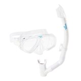 Speedo Recreation Snorkel Set - White Front_Angled_Right