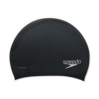 Speedo Silicone Long Hair Swim Cap Front_Flat