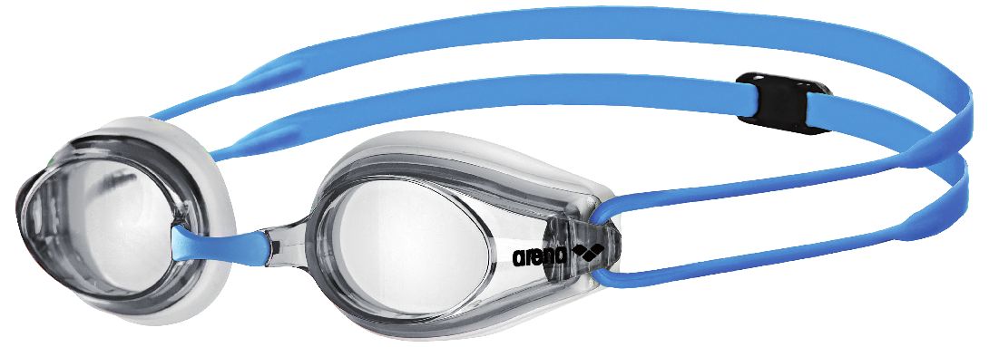ARENA Tracks Junior Swim Goggles Front_Angled_Left