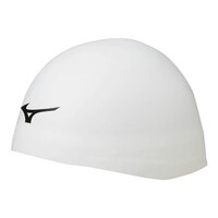 Mizuno Racing Swim Cap Front_Three_Fourths_Angled_Left
