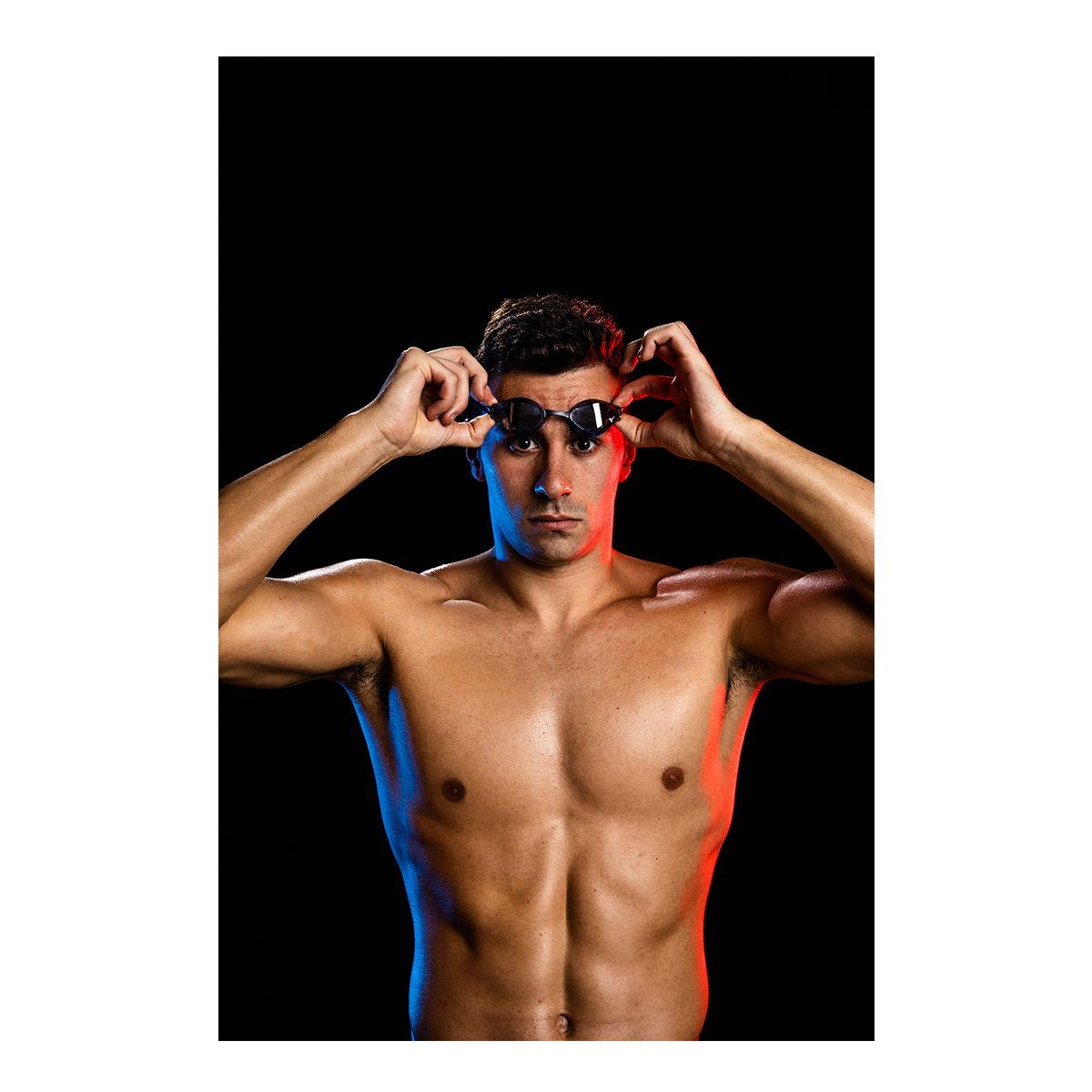 Mizuno GX-Sonic Swim Goggles Front_Flat
