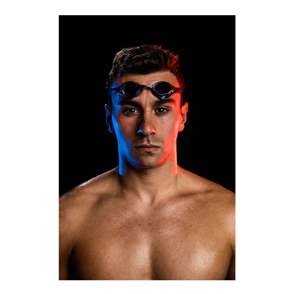 Mizuno GX-Sonic Swim Goggles Front_Flat