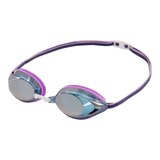 Speedo Women's Vanquisher Mirror Swim Goggles Front_Angled_Left