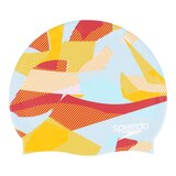 Speedo Elastomeric Printed Swim Cap Front_Flat