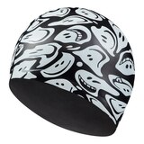 Nike Adult Smiles Swim Cap Front_Angled_Left