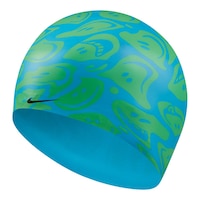 Nike Adult Smiles Swim Cap Front_Angled_Left