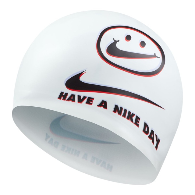 Nike Adult Day Swim Cap Front_Angled_Left