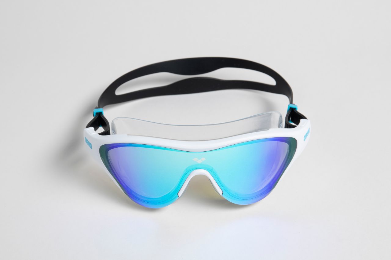 Arena The One Mask Mirror Goggles Overhead_Plunge