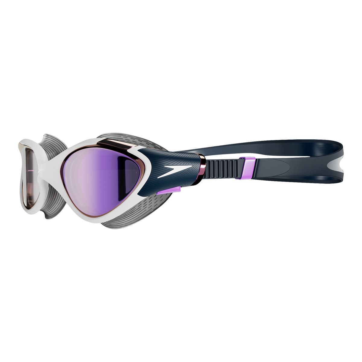 Speedo Biofuse 2.0 Mirror Women's Swim Goggles Front_Three_Fourths_Angled_Left