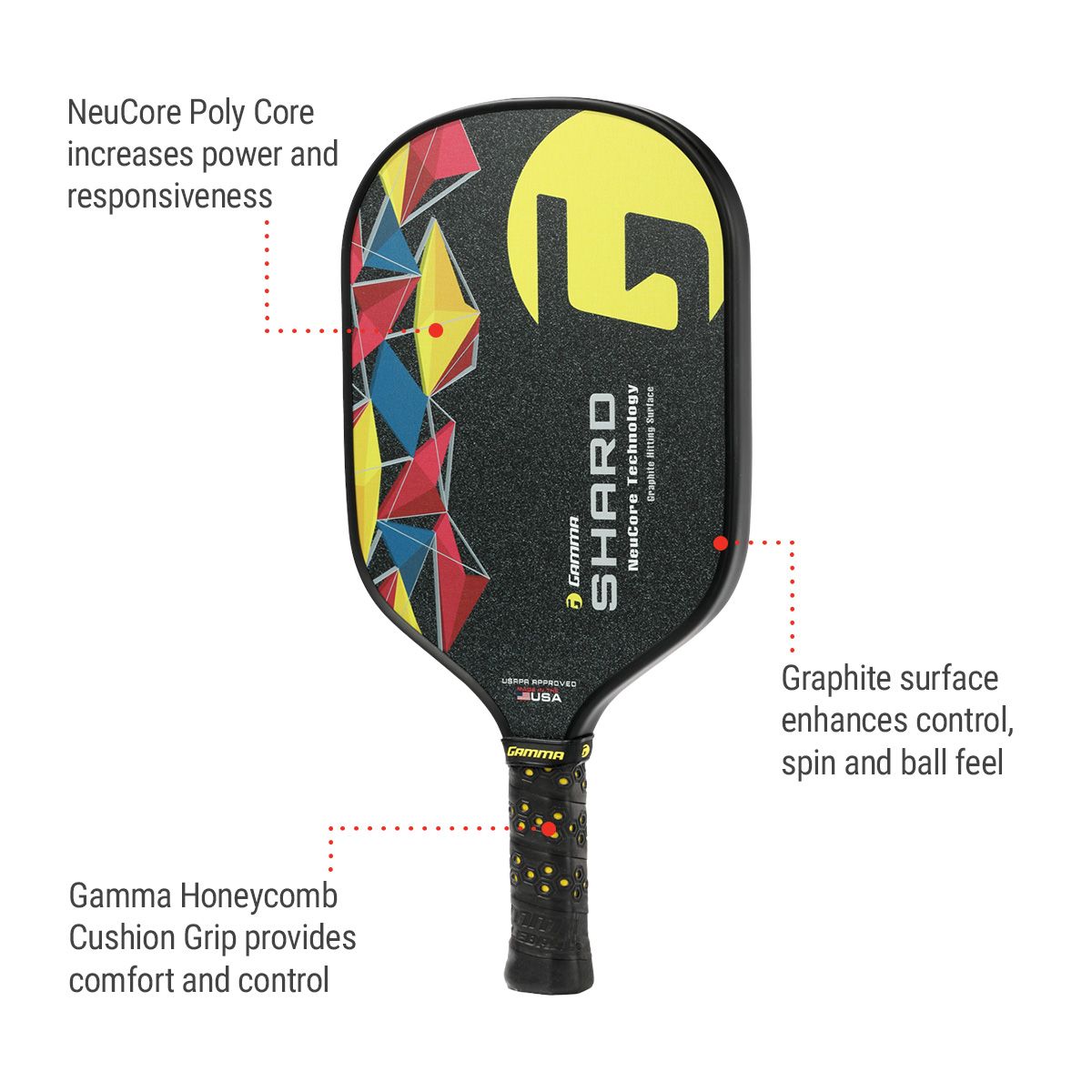 Gamma Shard Pickleball Paddle