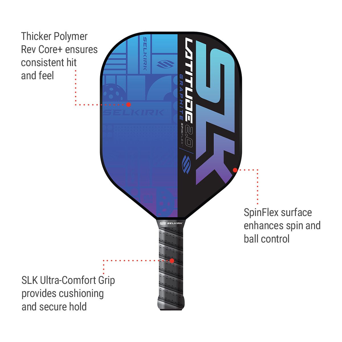 Selkirk Senior Latitude 2.0 Pickleball Paddle