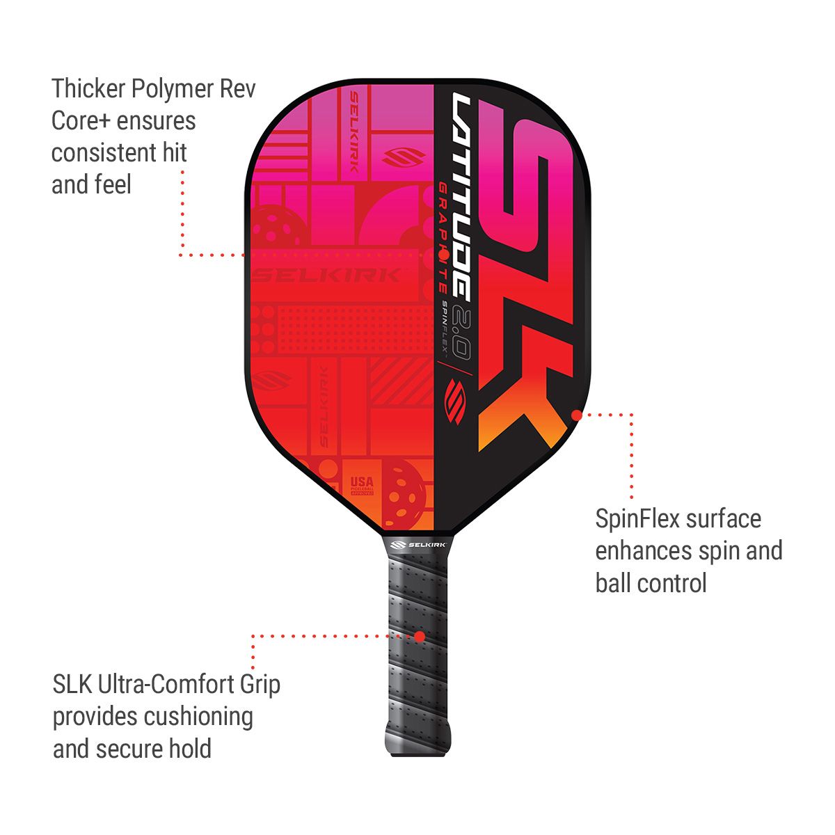 Selkirk Latitude 2.0 Senior Pickleball Paddle