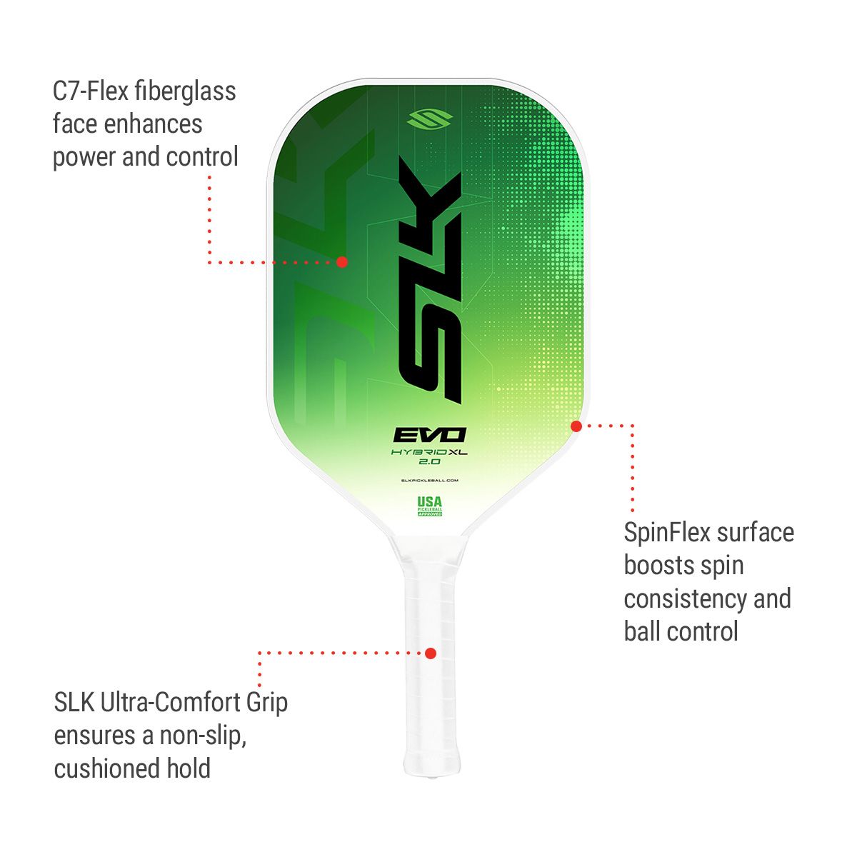 Selkirk Senior Evo Hybrid 2.0 XL Pickleball Paddle