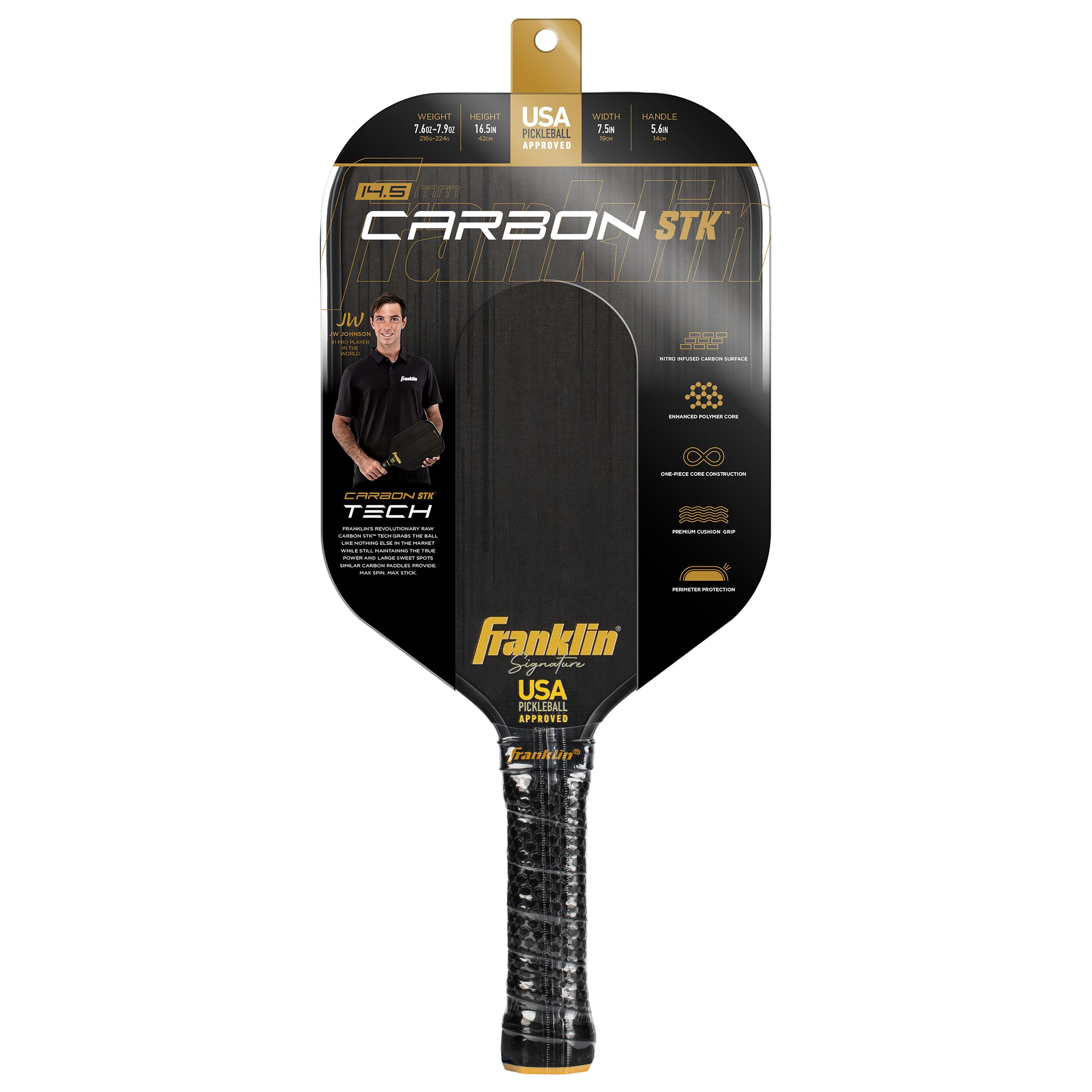 Franklin Carbon STK Senior Pickleball Paddle (14.5Mm)
